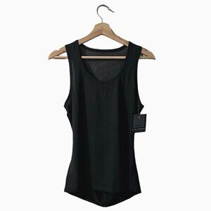 Cycle House Powered by Marika Tank Top Size Small Black Mesh Panel GLT3731A